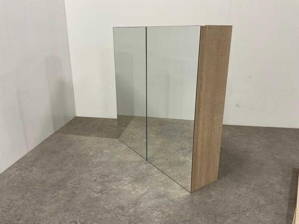 Lavigo spiegelkast 2 deuren 60x15x60,5cm Gino eiken