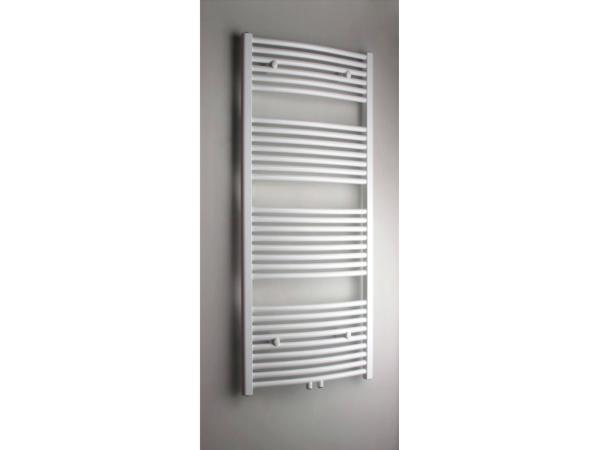 Beaux handdoekradiator licht gebogen 60x140cm Gap wit