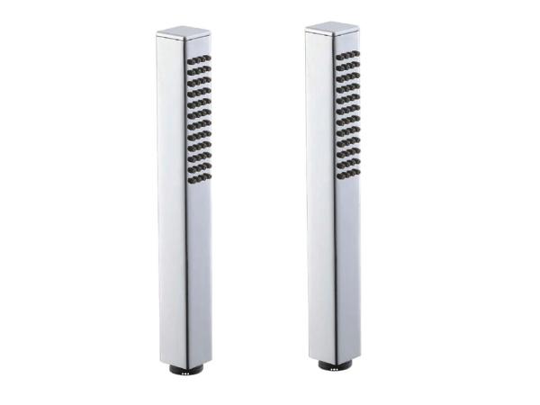 2x Alterna staafhanddouche vierkant chroom