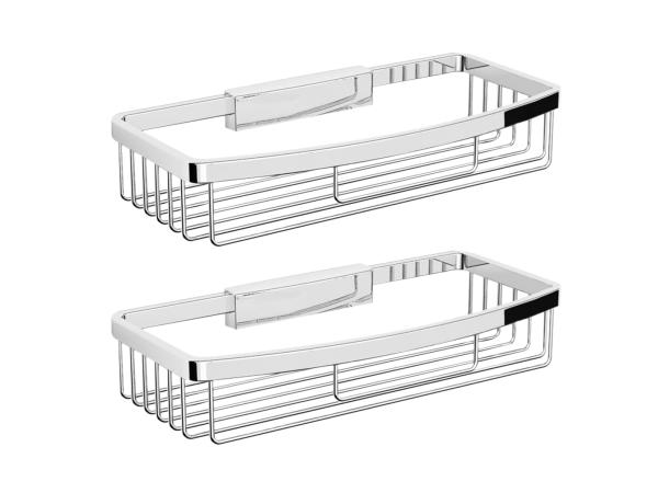 2x Alterna spons-zeephouder groot chroom