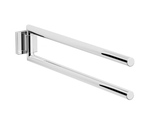 Alterna handdoekhouder 2-lids 40x5x9cm Siena chroom