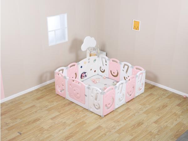 Kinderbox- Speelbox - Muziek - Roze - 160 x 160 x 65cm