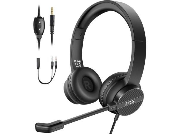 EKSA H12 Computerheadset met microfoon 3,5 mm