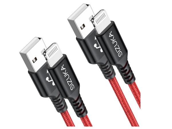 SIZUKA iPhone-kabel [verpakking van 2] Oplaadkabel