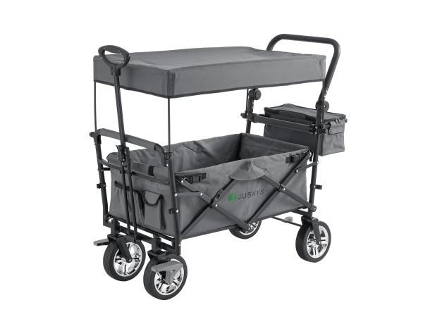 Bolderkar inklapbaar lichtgrijs - max 120kg