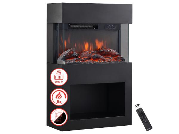 Elektrische haard HENRI - Zwart