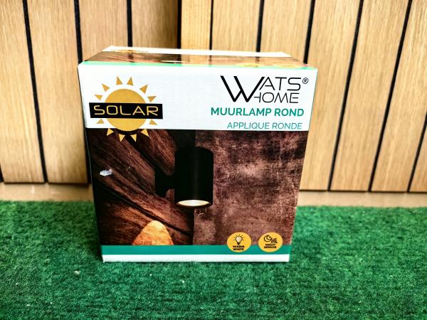 Watshome Solar Muurlamp Rond - Nieuw