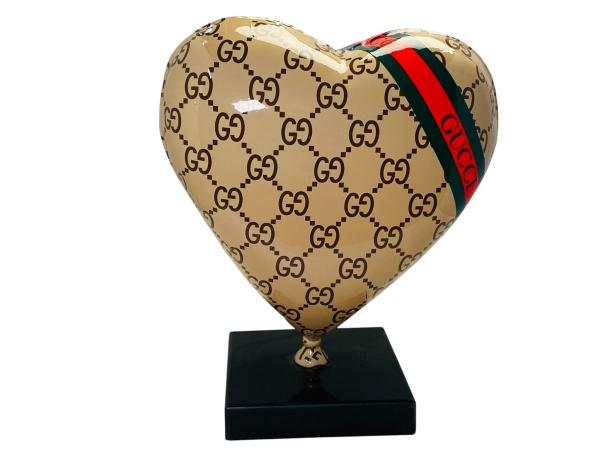 Cobra Art | Balloon Heart Sculpture | 'Gucci Tribute' |