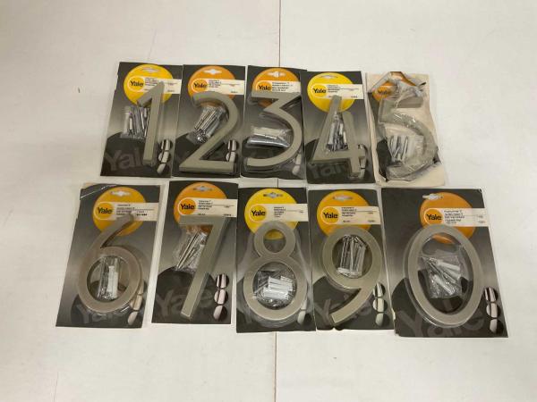 Yale huisnummer set 10-delig