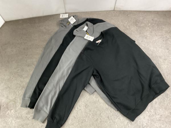 Printer werktruien maat S grijs/zwart set 4-delig