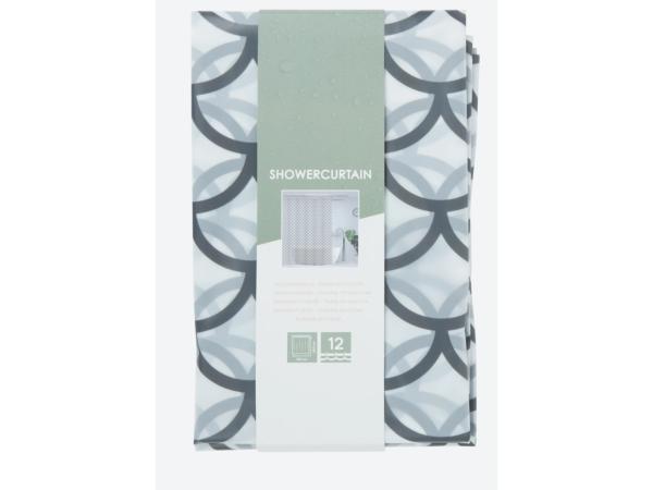 Douchegordijn - 180 x 200 cm - 12 Ringen