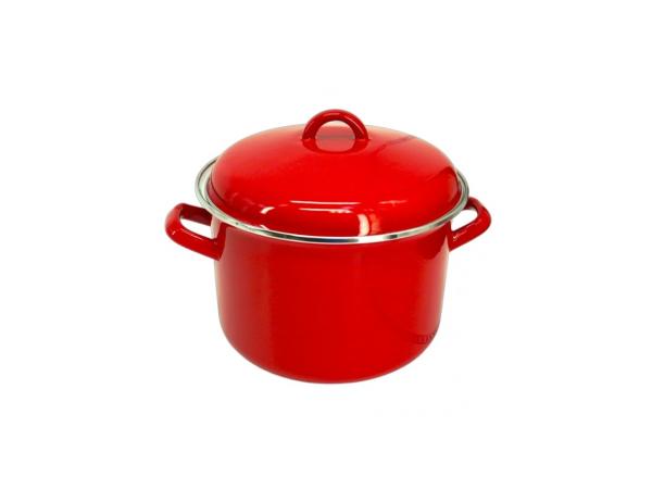 Mossel / soep pan rood – Postcode Loterij – met deksel