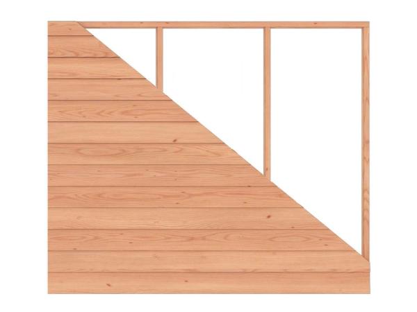 Douglas Zweeds Rabat Wand voor Overkapping – 240×221cm