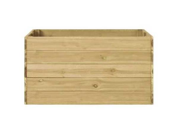 2x Plantenbak grenenhout 100x100x54cm