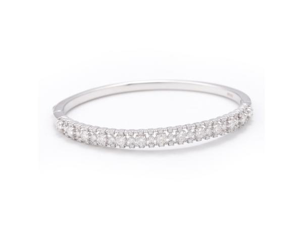 Vaste armband met briljanten in pave gezet