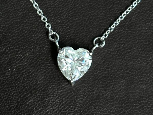 Halsketting wit hart briljant