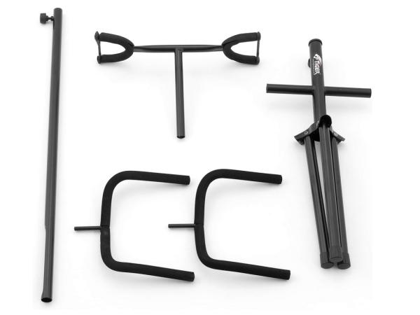 TIGER GST100-BK Dubbele Gitaarstandaard, Zwart