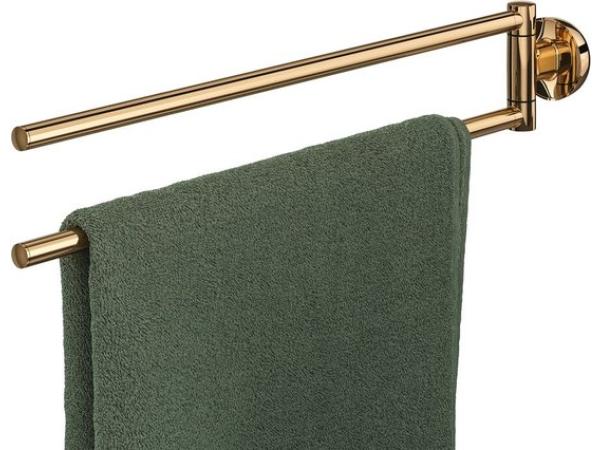 Handdoekrek 2-armig - Goud gepolijst