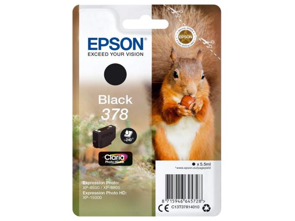 Epson 378 eekhoorn zwart, originele inktcartridge