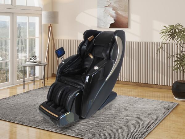 Luxe Massagestoel Zero Gravity  -  Zwart/Blauw