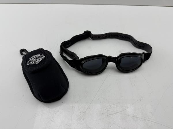 Harley-Davidson motorbril + case – Skull design