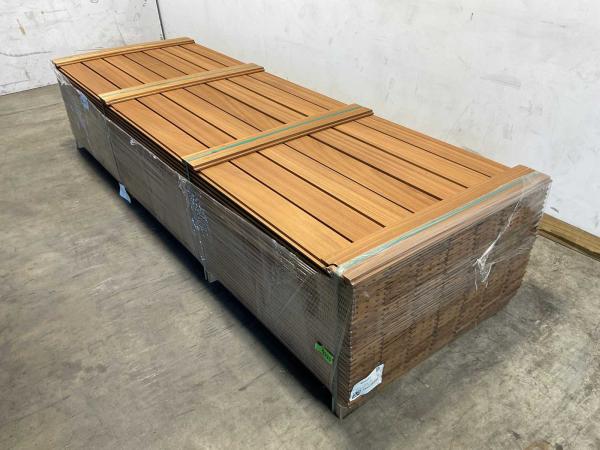 25x Rhombusprofielplank rib3 Ayous thermowood 300x14,5x2,2cm
