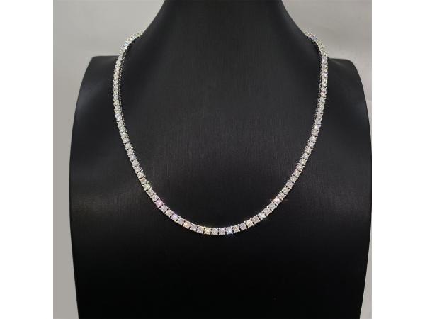 Witte tenniscollier met briljanten van 12.50 carat totaal