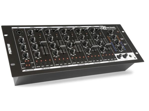 SkyTec Power Dynamics 6 Kaals installatie mixer USB 4 zones