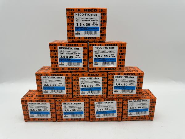  Heco schroeven 9000 stuks 3,5x30mm (T15) verzinkt