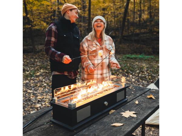 Ukiah II Loom Draagbare Tafelhaard Gas tuinhaard buitenhaard