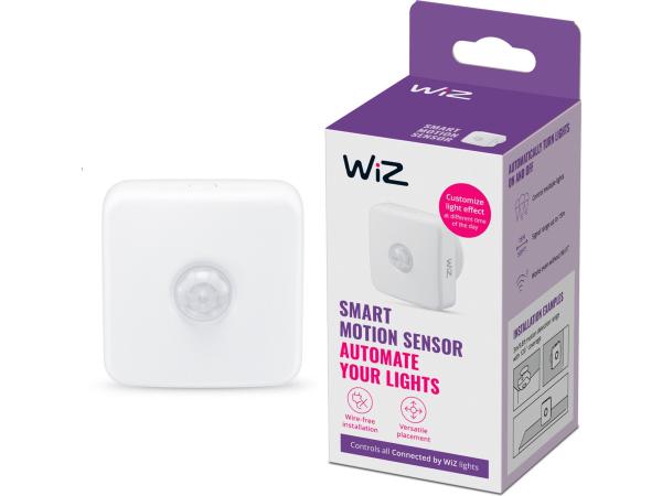 WiZ Bewegingssensor - Automatiseer je Slimme Verlichting Eenvoudig - Werkt op Batterijen - Wi-Fi