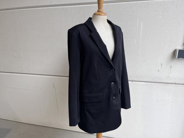 Studio Anneloes Yve shiny bonded blazer Maat XS zwart