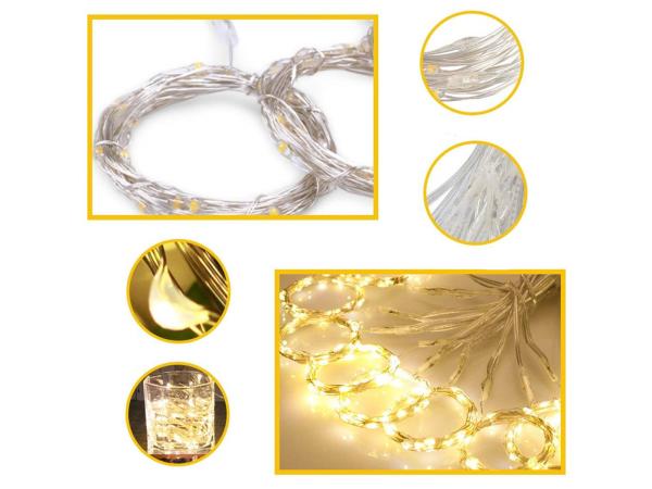 Decoratie verlichting - led gordijn met afstandsbediening