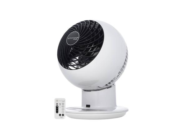 Woozoo tafelventilator met afstandsbediening en vortex-rooster