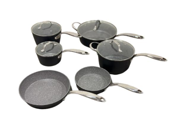 The Rock pannenset 6-delig zwart