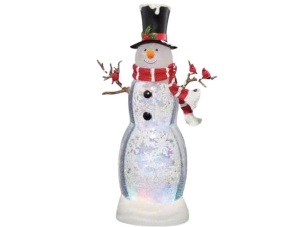 Sneeuwpop LED-lantaarn met timer