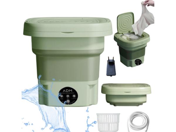 Draagbare opvouwbare mini wasmachine