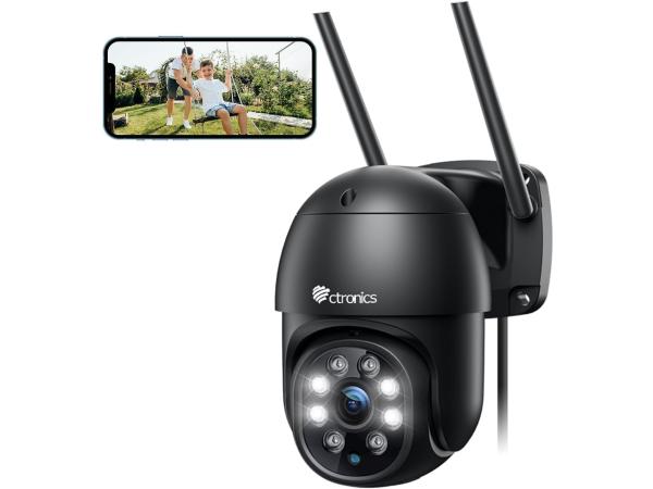 ctronics PTZ Bewakingscamera 1080p, draadloze IP WLAN
