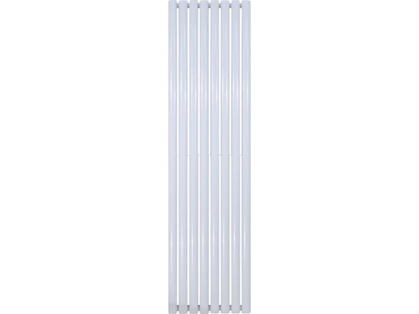 Verticale designradiator ovaal dubbel 1800x472mm - Wit 1640 