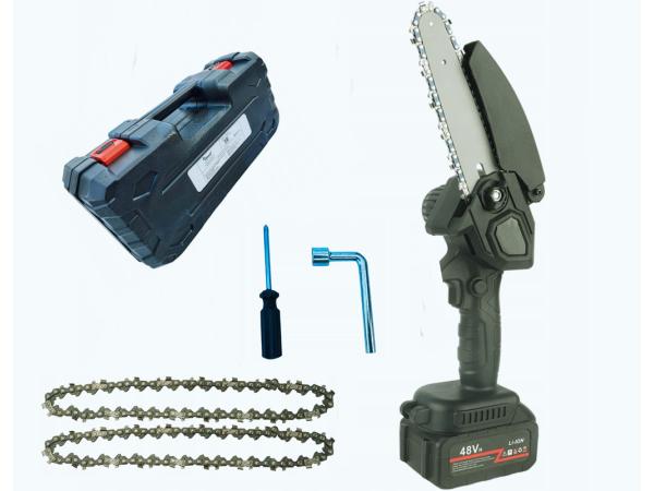 Mini Accu Kettingzaag - incl. 2x accu - 48V | Kant en Klaar