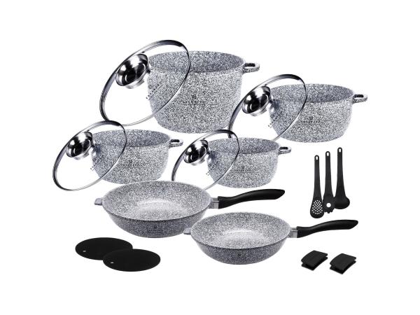 Pannenset 17 Delig - Keramische Coating - Alle Warmtebronnen