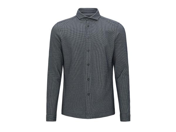 Drykorn heren blouse Solo Donkerblauw maat S