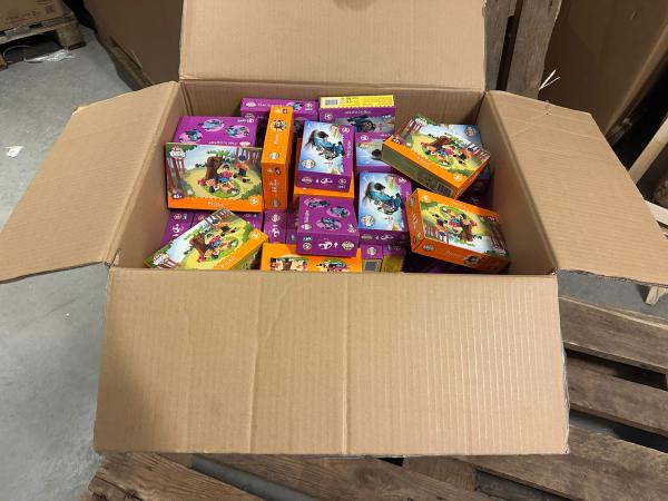 Partij 128 stuks Kids Bricks bouw-speelgoed 