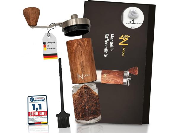 Nuvioo Koffiemolen Handmatig - Vintage Koffiemolens - Bonen