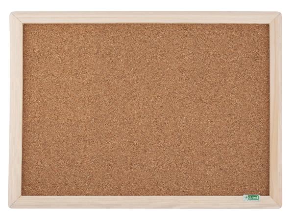 D.RECT Kurkbord 60x40 cm - Prikbord met houten frame 