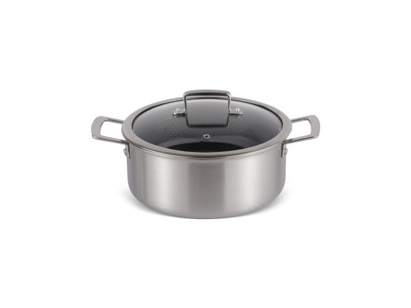 Kookpan met Deksel -20cm- 3-laags antiaanbaklaag - Keramisch