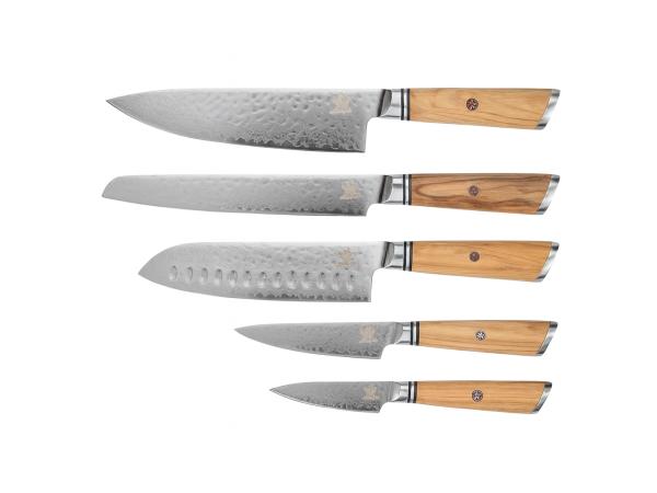 Messerhai 5dlg Messenset Damascus 67L Oribu