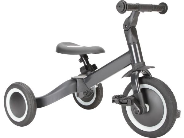 Topmark 4 in1 Driewieler - Loopfiets - Balance Bike - Kaya - Grijs