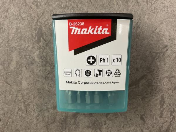 5x Makita schroefbit 10-pack B-26238 PH1x50 mm