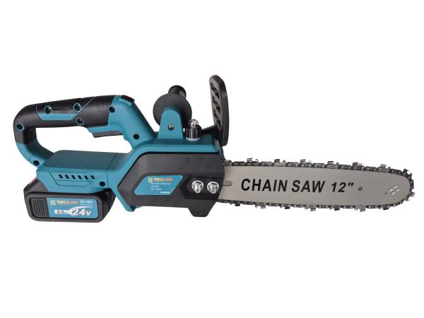 Accu Kettingzaag 12" – 2x 24V Accu – Borstelloos - 1200 Watt